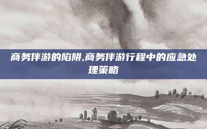 北海商务伴游的陷阱,商务伴游行程中的应急处理策略